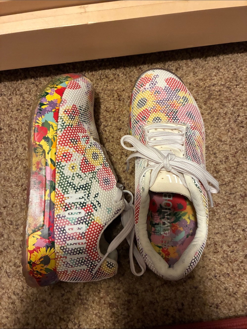 NOBULL Floral Mesh Training Sneakers superblossom